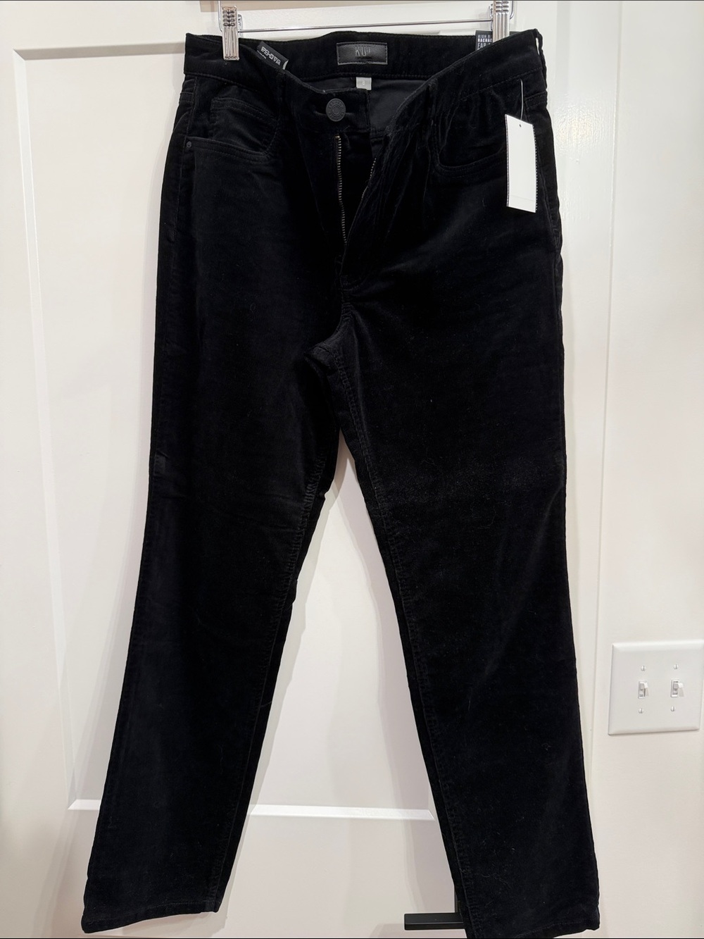 Women’s KUT from the Kloth black Corduroy Pants - Rachael High Rise NWT